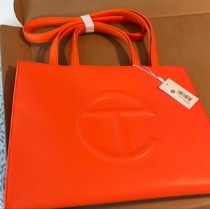 Telfar medium orange bag